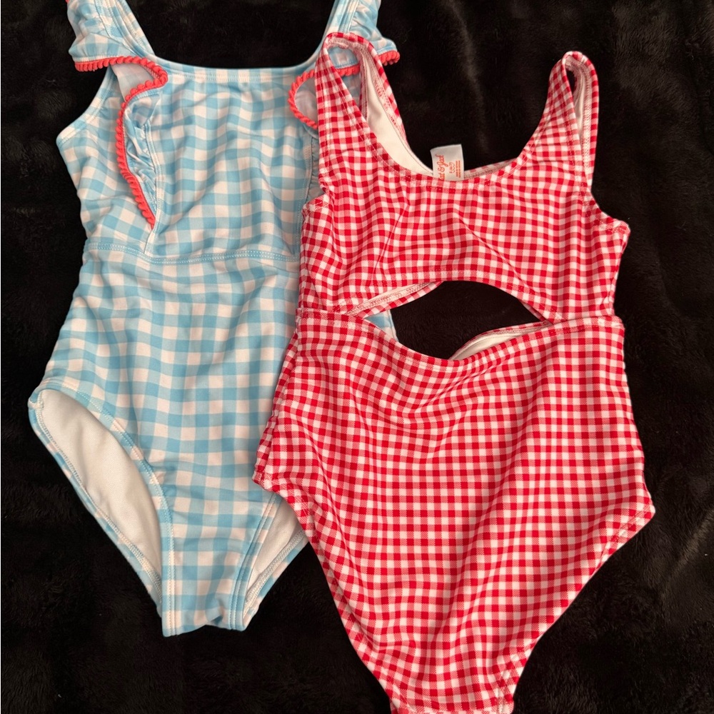 Cat & Jack Blue and White Swimsuit